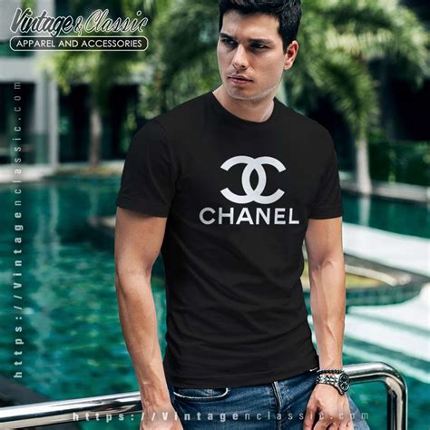 t-shirt chanel logo|vintage chanel t shirt.